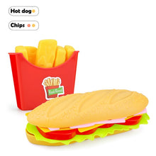 Children Simulation Food Hamburger Hotdog Kitchen Toy Set Pretend Play Miniature Snack Burger Educational Toys For Girl Kid