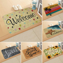 Welcome Doormat Entrance Mat Hallway 6 Patterns Printed Anti-Slip Floor Mat Area Rugs Funny Custom Front Door Mat Carpet - DeliverMyCart.com
