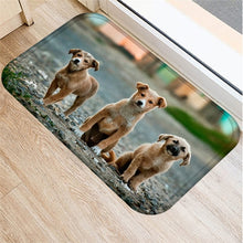 1pcs 40*60cm Cute Pug Husky Dog Pattern Anti-Slip Suede Carpet Door Mat Doormat Outdoor Kitchen Living Room Floor Mat Rug 48302 - DeliverMyCart.com
