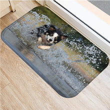 1pcs 40*60cm Cute Pug Husky Dog Pattern Anti-Slip Suede Carpet Door Mat Doormat Outdoor Kitchen Living Room Floor Mat Rug 48302 - DeliverMyCart.com