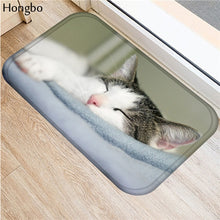 Hongbo Kawaii Welcome Floor Mats Animal Cat Printed Bathroom Kitchen Carpets Doormats Cat Floor Mat for Living Room Anti-Slip - DeliverMyCart.com
