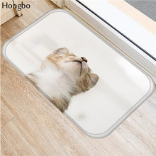 Hongbo Kawaii Welcome Floor Mats Animal Cat Printed Bathroom Kitchen Carpets Doormats Cat Floor Mat for Living Room Anti-Slip - DeliverMyCart.com