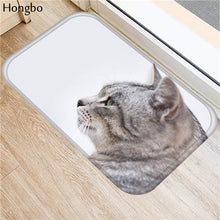 Hongbo Kawaii Welcome Floor Mats Animal Cat Printed Bathroom Kitchen Carpets Doormats Cat Floor Mat for Living Room Anti-Slip - DeliverMyCart.com