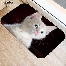 Hongbo Kawaii Welcome Floor Mats Animal Cat Printed Bathroom Kitchen Carpets Doormats Cat Floor Mat for Living Room Anti-Slip - DeliverMyCart.com