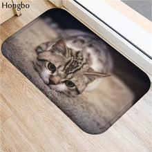 Hongbo Kawaii Welcome Floor Mats Animal Cat Printed Bathroom Kitchen Carpets Doormats Cat Floor Mat for Living Room Anti-Slip - DeliverMyCart.com