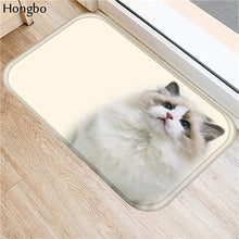 Hongbo Kawaii Welcome Floor Mats Animal Cat Printed Bathroom Kitchen Carpets Doormats Cat Floor Mat for Living Room Anti-Slip - DeliverMyCart.com