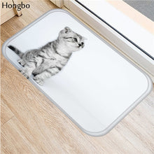 Hongbo Kawaii Welcome Floor Mats Animal Cat Printed Bathroom Kitchen Carpets Doormats Cat Floor Mat for Living Room Anti-Slip - DeliverMyCart.com