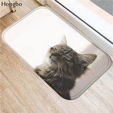 Hongbo Kawaii Welcome Floor Mats Animal Cat Printed Bathroom Kitchen Carpets Doormats Cat Floor Mat for Living Room Anti-Slip - DeliverMyCart.com