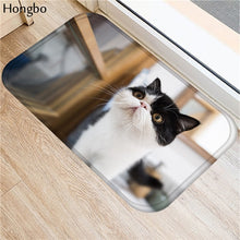 Hongbo Kawaii Welcome Floor Mats Animal Cat Printed Bathroom Kitchen Carpets Doormats Cat Floor Mat for Living Room Anti-Slip - DeliverMyCart.com