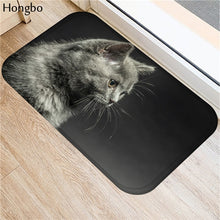 Hongbo Kawaii Welcome Floor Mats Animal Cat Printed Bathroom Kitchen Carpets Doormats Cat Floor Mat for Living Room Anti-Slip - DeliverMyCart.com