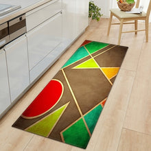 Wood Grain Kitchen Carpet Entrance Doormat Bedroom Hallway Floor Mat 3D Cobblestone Bathroom Water Absorption Anti-slip Long Rug