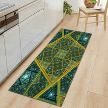 Wood Grain Kitchen Carpet Entrance Doormat Bedroom Hallway Floor Mat 3D Cobblestone Bathroom Water Absorption Anti-slip Long Rug