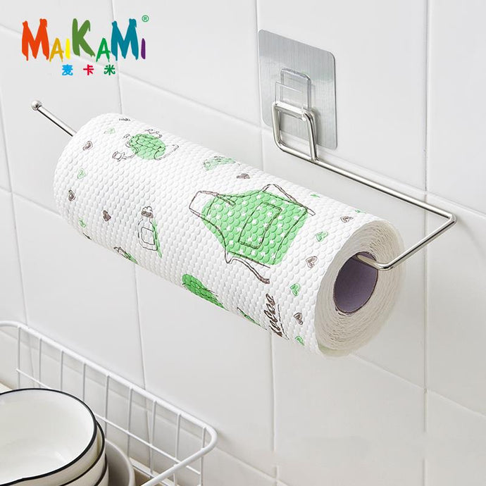 MAIKAMI Kitchen Toilet Paper Holder Tissue Holder Hanging Bathroom Toilet Paper Holder Roll Paper Holder Towel Rack Stand - DeliverMyCart.com
