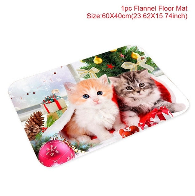 Merry Christmas Mat Outdoor Carpet Doormat Santa Ornament Christmas Decor For Home 2020 Navidad Noel Cristmas Gift New Year 2021