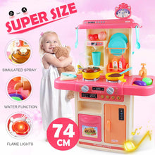 28 Pcs Kids Pretend Play Simulation Kitchen Set Chef Cooking Game Miniature Food Mini Cookware Spray Light Toy Children Gift
