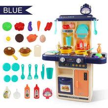 28 Pcs Kids Pretend Play Simulation Kitchen Set Chef Cooking Game Miniature Food Mini Cookware Spray Light Toy Children Gift
