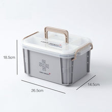 Large First Aid Kit Plastic Medical Box Storage Bins Multi-Layer Medicine Container Household Storage Organizer for Medicine