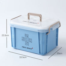Large First Aid Kit Plastic Medical Box Storage Bins Multi-Layer Medicine Container Household Storage Organizer for Medicine