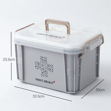 Large First Aid Kit Plastic Medical Box Storage Bins Multi-Layer Medicine Container Household Storage Organizer for Medicine