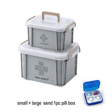 Large First Aid Kit Plastic Medical Box Storage Bins Multi-Layer Medicine Container Household Storage Organizer for Medicine