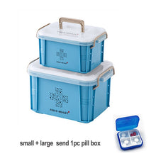 Large First Aid Kit Plastic Medical Box Storage Bins Multi-Layer Medicine Container Household Storage Organizer for Medicine