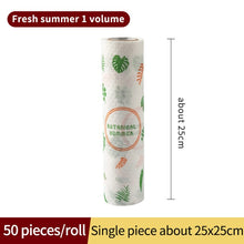 50Pcs/Roll Of Reusable Lazy Rags Bamboo Towels Wet And Dry For Kitchen Dishcloths Hand Towel Rolls Organic Dishwashing Cloth