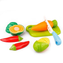 12 PCS Children Play House Toy Cut Fruit Plastic Vegetables Kitchen Baby Classic Kids Toys Pretend Playset Educational Toys