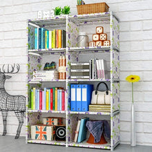 125 cm Double Rows 8 Cube Decorative Display Stand Toys Storage Shelf Rack Bookcase Cabinet Organizer Bookshelf Book Display Unit