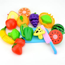 Kitchen Toys Kids Pretend Role Play Kitchen Fruit Vegetable Food Toy Cutting Set Kids Gift Toy For Baby Birthday Gifts 2020