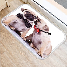 1pcs 40*60cm Cute Pug Husky Dog Pattern Anti-Slip Suede Carpet Door Mat Doormat Outdoor Kitchen Living Room Floor Mat Rug 48302 - DeliverMyCart.com