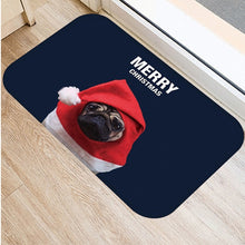 1pcs 40*60cm Cute Pug Husky Dog Pattern Anti-Slip Suede Carpet Door Mat Doormat Outdoor Kitchen Living Room Floor Mat Rug 48302 - DeliverMyCart.com