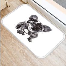 1pcs 40*60cm Cute Pug Husky Dog Pattern Anti-Slip Suede Carpet Door Mat Doormat Outdoor Kitchen Living Room Floor Mat Rug 48302 - DeliverMyCart.com