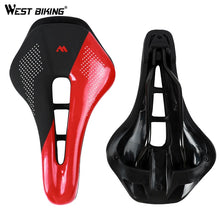 WEST BIKING Bicycle Saddle Waterproof Bike Seat Wear-resistant PU Leather Hollow Road Bicycle Parts Cycling Seat Bike Saddle - DeliverMyCart.com