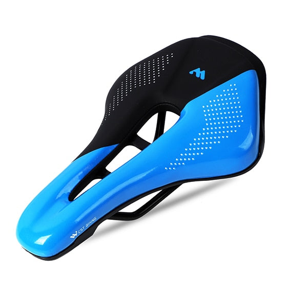 WEST BIKING Bicycle Saddle Waterproof Bike Seat Wear-resistant PU Leather Hollow Road Bicycle Parts Cycling Seat Bike Saddle - DeliverMyCart.com