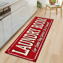 Non-Slip Floor Mat Laundry Room Mat Entrance Doormat Self-Service Laundry Bath Mat Carpet Laundry Room Decor Balcony Rug