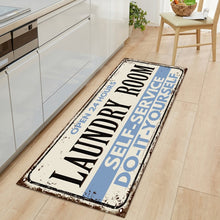 Non-Slip Floor Mat Laundry Room Mat Entrance Doormat Self-Service Laundry Bath Mat Carpet Laundry Room Decor Balcony Rug