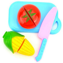 12 PCS Children Play House Toy Cut Fruit Plastic Vegetables Kitchen Baby Classic Kids Toys Pretend Playset Educational Toys