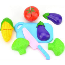 12 PCS Children Play House Toy Cut Fruit Plastic Vegetables Kitchen Baby Classic Kids Toys Pretend Playset Educational Toys