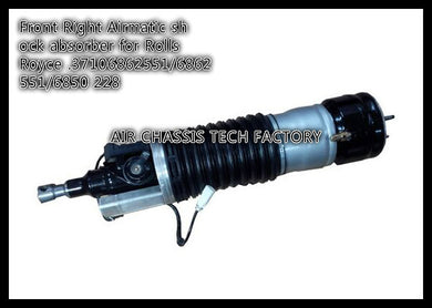 Rolls Royce Ghost Front RIGHT  air suspension air spring strut aromatic shocks coil over 37106862551/6862551/6850 228 - DeliverMyCart.com