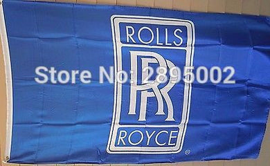 Rolls Royce Flying Indoor Outdoor Flag 3' x 5' Custom Flag - DeliverMyCart.com
