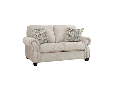 Décor-Rest Fabric Loveseat in Shaper Sand/Thunder Ivory Free Delivery