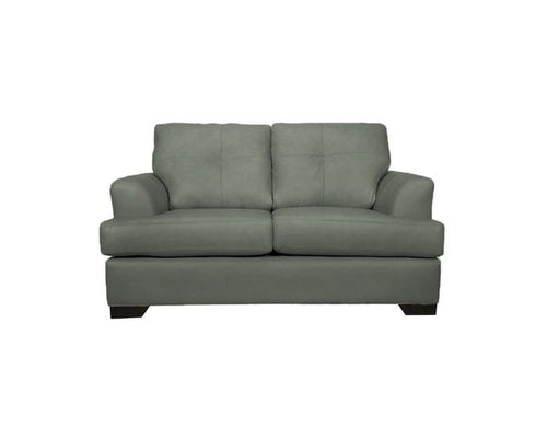 SBF Upholstery Zurick Series Leather Match Loveseat in Slate Free Delivery
