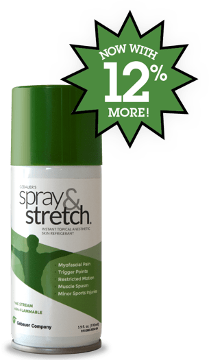 SPRAY & STRETCH INSTANT TOPICAL ANESTHETIC AND SKIN REFRIGERANT PACK OF 1 (116ML)